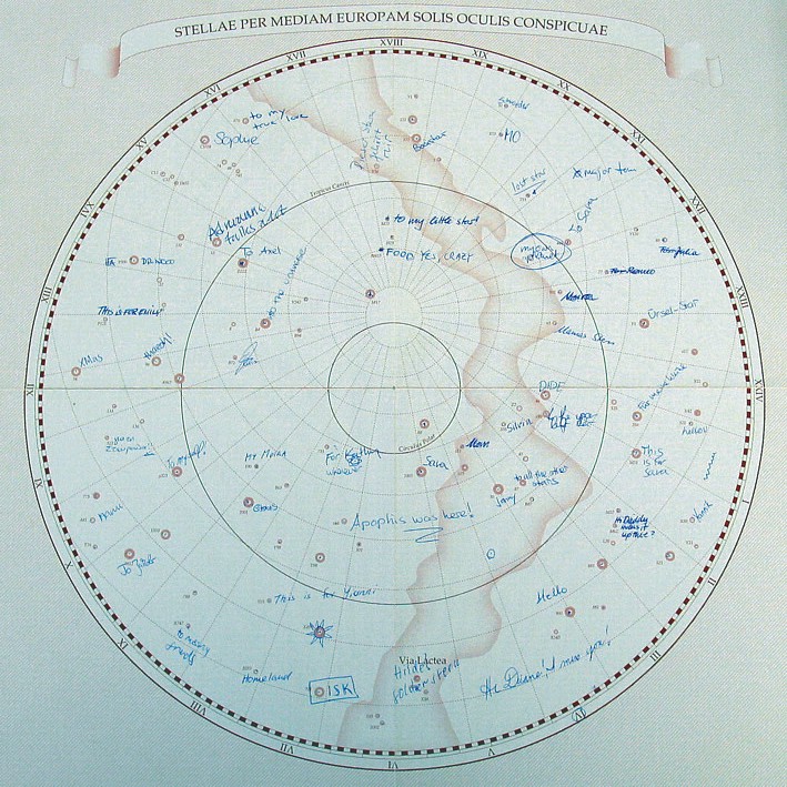 Lost Cosmonaut star map